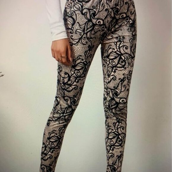 Ladies XL Designed print Leggings - Picture 1 of 7